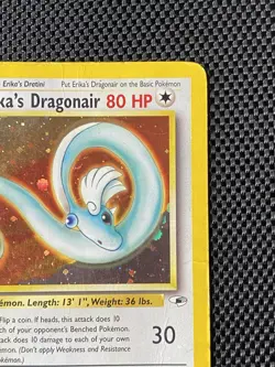 Erika's Dragonair 4/132 1st Edition Swirl Gym Heroes Holo Rare Pokemon TCG - Image 4