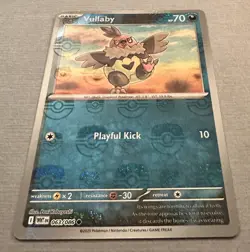 Pokemon Vullaby (Master Ball Pattern) Holo Common SV: White Flare 063/086 NM - Image 1