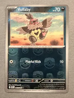 Pokemon Vullaby (Master Ball Pattern) Holo Common SV: White Flare 063/086 NM - Image 2