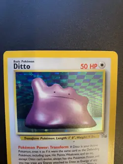 Pokemon TCG *VTG Original English* Ditto Fossil 3/62 Holo Unlimited Rare MINT - Image 2