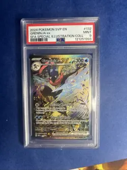 2023 POKEMON SV BLACK STAR PROMO - SVP EN #132 GRENINJA EX SIR COLLECTION PSA 9 - Image 1
