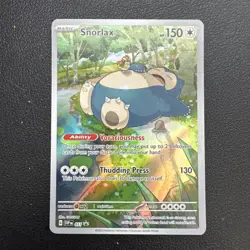 Snorlax 051 Pokemon TCG Scarlet Violet 151 Black Star Promo Full Art Near Mint - Image 1