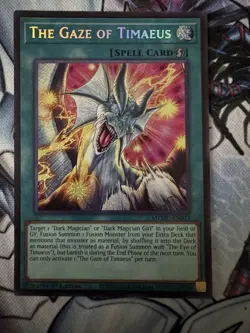Konami The Gaze of Timaeus Spell Card Maze of Muertos 1st Ed Yu-Gi-Oh! TCG - Image 1