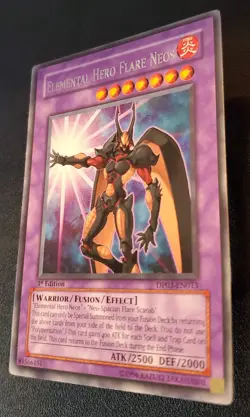 Yu-Gi-Oh! Elemental Hero Flare Neos DP03-EN013 - Jaden Yuki 2 - 1st Edition NM - Image 3