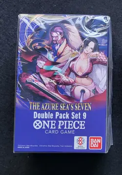 One Piece TCG Double Pack Box Set 9 The Azure Sea's Seven New Sealed - Image 1