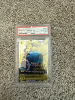 PSA 10 - Bartholomew Kuma (Winner Pack 2025 Vol. 4) OP09-108 One Piece (Pop. 3) - Image 1