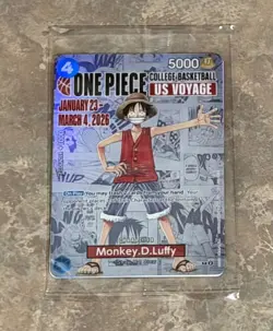 Monkey.D.Luffy (055) (College Basketball US Voyage) P-055 One Piece Promotion... - Image 1