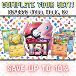 SV: 151 Pokemon TCG Singles - Reverse-Holo, Holo & EX - Choose your card! - Image 1