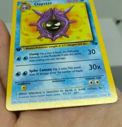 Cloyster Pokemon Fossil Set 1st Edition 32/62 NM card - FREE TRACKED SHIPPING - Image 3