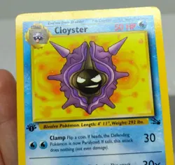 Cloyster Pokemon Fossil Set 1st Edition 32/62 NM card - FREE TRACKED SHIPPING - Image 4