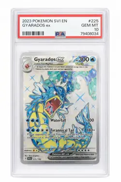 PSA 10 Gyarados ex 225/198 Tera Full Art Scarlet & Violet Pokemon Card GEM MINT - Image 1