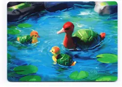 Turtle-Duck Art Card S Art Series: Avatar: The Last Airbender 18 NM - Image 1