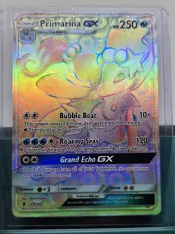 Primarina GX 149/145 Sun and Moon Guardians Rising Secret Rare Card - Image 1