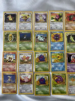 Vintage Pokemon Cards 49 Card Lot Commons Uncommons Base Set Fossil Mint NM LP - Image 1