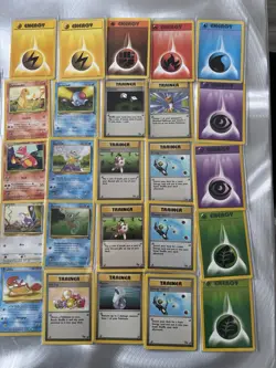 Vintage Pokemon Cards 49 Card Lot Commons Uncommons Base Set Fossil Mint NM LP - Image 3