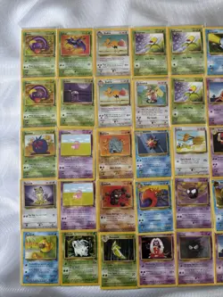 Vintage Pokemon Card 43 Card Lot Commons Uncommons Base Set Fossil Mint NM LP - Image 1