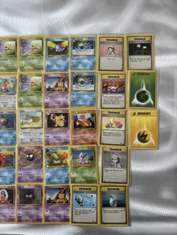 Vintage Pokemon Card 43 Card Lot Commons Uncommons Base Set Fossil Mint NM LP - Image 2