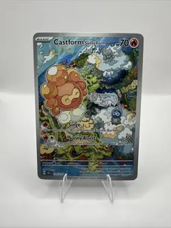 Castform Sunny Form 195/191 Illustration Rare Surging Sparks Pokemon Card - Image 1