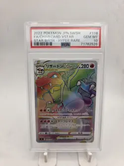 PSA 10 Gem Mint Charizard VSTAR Star Birth 118/100 Alt Art Rainbow Japanese Card - Image 3