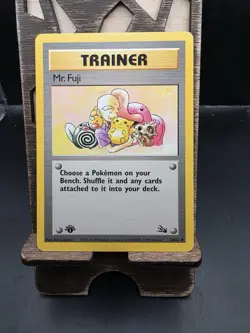 Pokemon Mr. Fuji 1st Edition Regular Card #58/62 Fossil WOTC Vintage TCG LP - Image 1