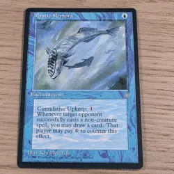 MTG Card - 1x Mystic Remora - Ice Age - LP - Vintage Magic The Gathering 1995 - Image 1