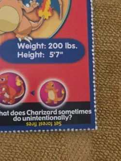 Charizard Pokemon Poketrivia MewTwo Movie Card Burger King Vintage - Image 4