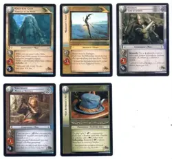 WETA Collection Set - 5 PROMO CARDS 0P56 - 0P60 - LotR TCG CCG - Image 1
