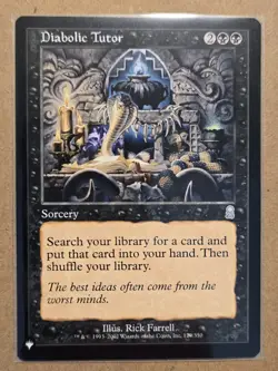 MTG | Diabolic Tutor - The List Reprints (LIST) | NM - Never Played - Image 1