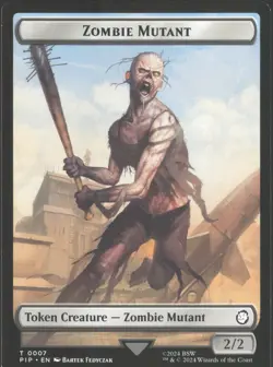 Radiation // Zombie Mutant Token 22 // 7 Token Magic: the gathering Fallout - Image 2