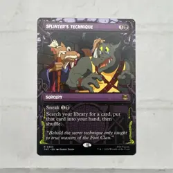 Magic: The Gathering Splinter's Technique TMNT Rare Black Sorcery 0233 English - Image 1