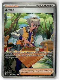 Arven ⭐ 249/198 Holo Special Illustration Rare Scarlet & Violet 2023 Pokemon NM - Image 1