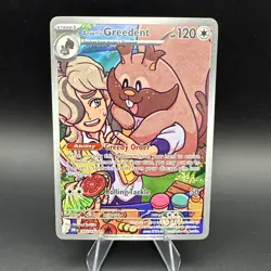 Pokemon TCG Arven's Greedent 205/182 Destined Rivals Illustration Rare Holo Card - Image 1