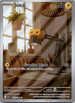 Joltik 116/086 NM Pokemon Card TCG White Flare IR Illustration Rare - Image 1