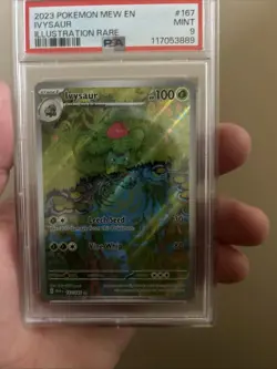 Pokemon TCG Ivysaur Scarlet & Violet 151 IR #167/165 PSA 9 - Image 1