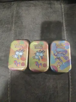 Pokemon 151 Mini Tins Set Of 3 SEALED + - Image 1