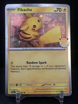 Pikachu (Pokemon Day 2026) NM Cosmos Holo 051/162 Pokemon TCG - Image 1