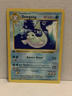 Pokemon Dewgong Shadowless 1st Edition Base Set 25/102 Near Mint or better (2) - Image 1