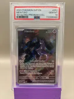 PSA 10 GEM Mint - Mewtwo #052 Pokemon 151 Ultra Premium Collection Promo, Graded - Image 1
