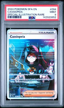 2024 POKEMON SFA EN-SHROUDED FABLE SPECIAL ILLUSTRATION RARE CASSIOPEIA PSA 9 - Image 1