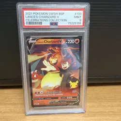 Pokemon Celebrations Lance’s Charizard V SWSH133 PSA 9 - Image 1