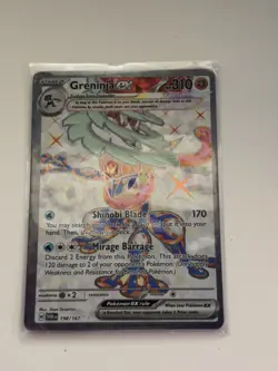 Greninja ex 198/167 Twilight Masquerade Ultra Rare Full Art Pokemon - Image 1