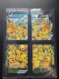 Pokemon Holofoil - Pikachu V-Union - Set of 4 / NM / English - Image 1