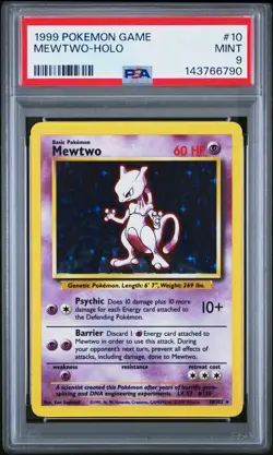 Mewtwo Holo PSA 9 1999 Pokemon Base Set #10 - Image 1