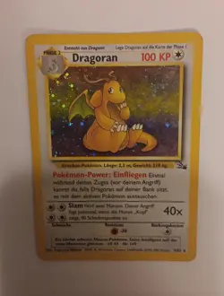 🌈Dragonite 4/62 Fossil Holo✨Rare💎 Dragoran Vintage Wotc Pokemon German 🇩🇪 - Image 1