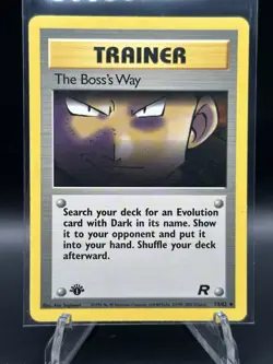 POKEMON TCG THE BOSS'S WAY 73/82 TRAINER 1ST EDITION TEAM ROCKET NM - Image 1