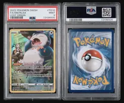 2022 POKEMON SWORD & SHIELD LOST ORIGIN FULL ART/SNORLAX #TG10 PSA 9 MINT - Image 3