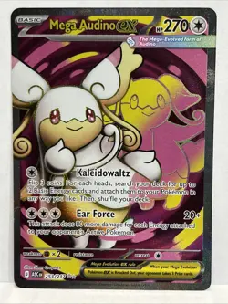 Mega Audino ex 253/217 Ultra Rare Pokemon Ascended Heroes - Image 1