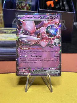 Pokemon Team Rocket's Mewtwo ex 079/217 ASC Holo Full Art Star 2026 - Image 1