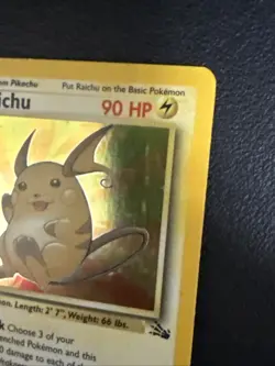 Pokemon TCG Raichu Fossil 14/62 Holo 1999-2000 Wizards Base - Pack Fresh - Image 4