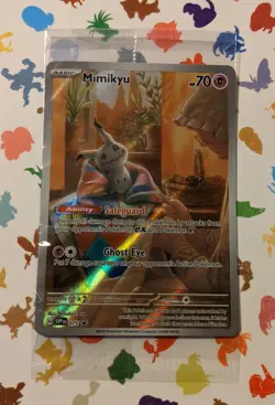 Pokemon TCG Mimikyu SVP 075 *Sealed* Holo Black Star Promo 2024 English Shiny - Image 1